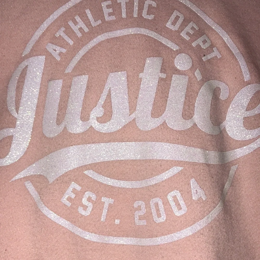 Girl’s Justice Glittered Hoodie